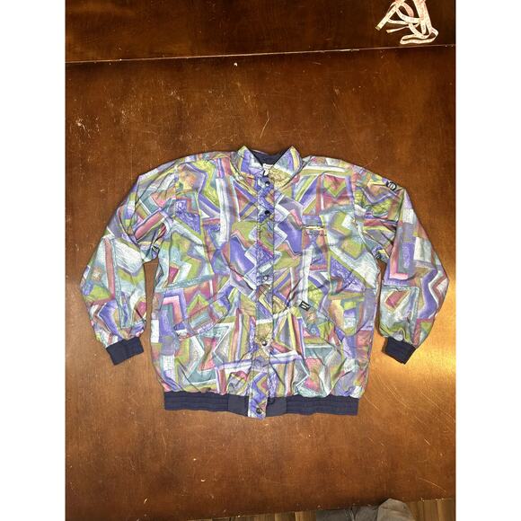 VTG 1990s Gore-tex The Coeur d'Alene LPGA Golf Tour Full Zip Up Abstract Jacket - Picture 15 of 16